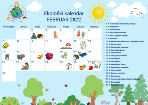 Ekološki kalendar - februar 2022. godine